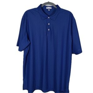 Peter Millar Summer Comfort Polo Mens XL Skulls Performance Golf Short Sleeve